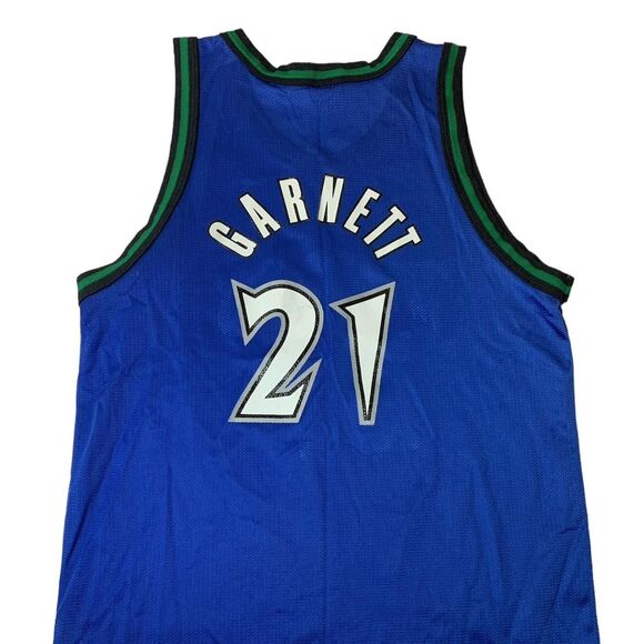 Vintage Kevin Garnett Timberwolves Champion Jersey Size L - Picture 2 of 7
